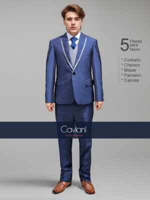 Traje de Novio en Azul Navy Dream Sky