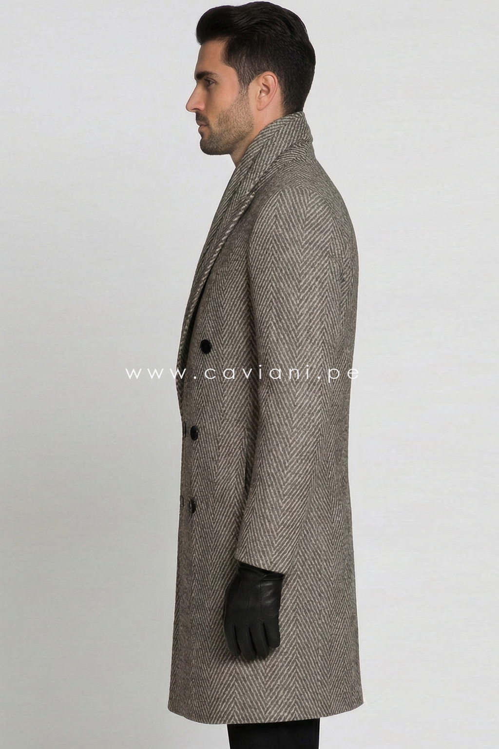 Abrigo CHALINA FULL LANA PLATA - Imagen 3