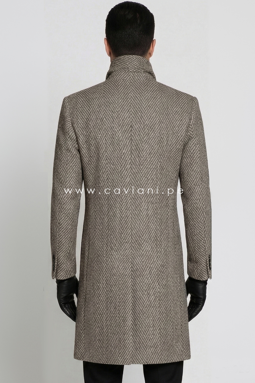 Abrigo CHALINA FULL LANA PLATA - Imagen 4