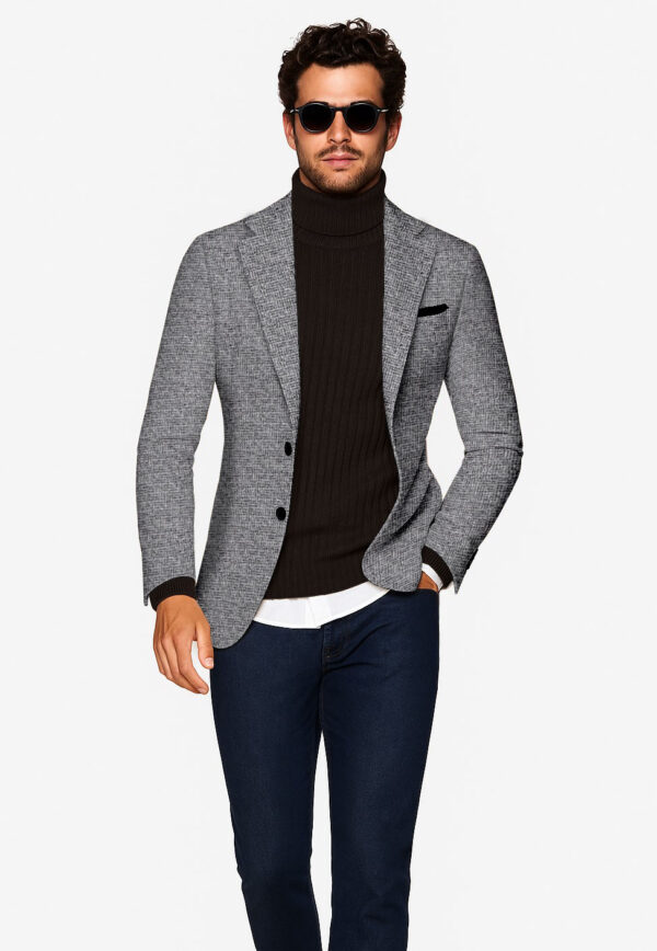 Saco tweed Lana PLATA